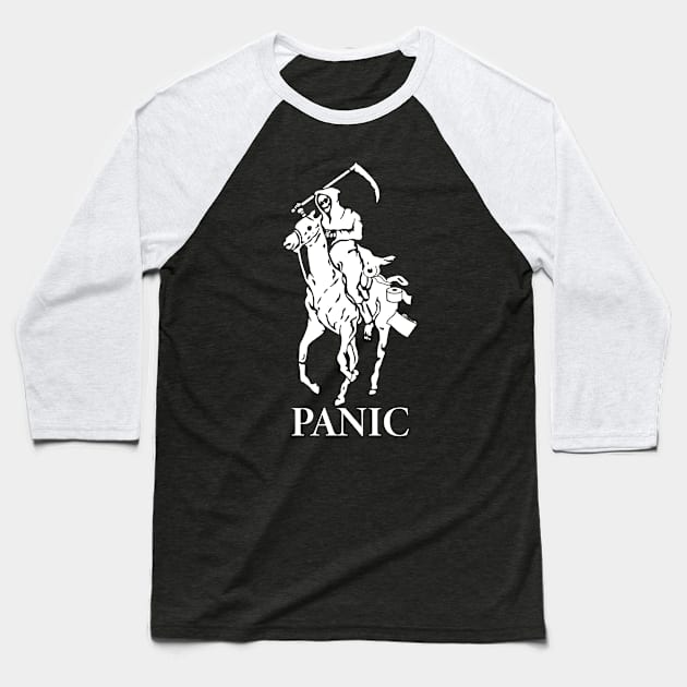 PANIC Baseball T-Shirt by The Art of Dougie